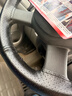 安牛 手縫方向盤(pán)套真皮頭層牛皮汽車(chē)把套防滑皮套四季通用型透氣吸汗 頭層牛皮黑色黑線(xiàn)打孔 曬單實(shí)拍圖