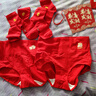 浪莎本命年大紅內褲女馬年生肖結婚高腰純棉短褲紅內褲紅襪子禮盒裝 曬單實(shí)拍圖