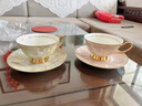 日本丨大師高級感輕奢咖啡杯精致陶瓷歐式茶杯茶具杯子禮盒套裝 一黑一白禮盒裝 220ml 曬單實(shí)拍圖