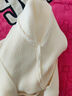 女童打底衫毛衣冬裝2025新款洋氣兒童加絨加厚針織衫打底衫一體絨 米白色 140 曬單實(shí)拍圖
