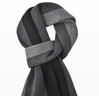 海瀾之家（HLA）圍巾含羊毛男士圍脖脖套生日禮物男生送男朋友送爸爸 黑灰色 均碼 曬單實(shí)拍圖
