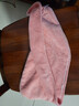 潔麗雅（Grace）干發(fā)帽 柔軟強吸水加厚浴帽雪花絨包頭巾速干擦頭洗頭毛巾 藕粉 曬單實(shí)拍圖