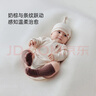 babylove新生兒包屁衣春秋款純棉嬰兒衣服三角哈衣彩棉寶寶爬服家居服 曬單實(shí)拍圖