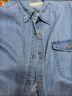 佐丹奴牛仔襯衫女復古風(fēng)純棉洗水單口袋長(cháng)袖牛仔襯衣13345862 曬單實(shí)拍圖
