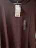 優(yōu)衣庫女裝圓領(lǐng)短T恤/短袖26春夏新款483455 37 栗色 XL /165/92A 曬單實(shí)拍圖