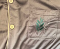 LOVO羅萊生活輕柔奶皮家居服套裝上衣褲子舒適睡衣男女款四季可用 輕柔奶皮家居服-灰色 XL (180) 曬單實(shí)拍圖