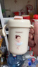 英氏（YEEHOO）兒童水杯牛奶杯雙蓋吸管杯幼兒園學(xué)飲水杯大容量夏天牛奶杯 牛奶杯-芭蕾公主 曬單實(shí)拍圖