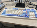 狼蛛（AULA）S99無(wú)線(xiàn)藍牙有線(xiàn)三模鍵盤(pán)機械手感 游戲電競專(zhuān)用 99鍵 RGB背光拼色靜音鍵盤(pán)鼠標套裝mac電腦鍵盤(pán) S99煙雨藍【三模/RGB】+三模鼠標 曬單實(shí)拍圖