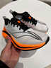 李寧（LI-NING）兒童跑步鞋男童中大童2026春季新款驕陽(yáng)6-12歲童鞋網(wǎng)面透氣運動(dòng)鞋 標準白/熒光艷橘 38 曬單實(shí)拍圖