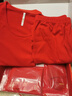 紅豆內衣女7A抑菌純棉秋衣秋褲柔棉內褲棉襪馬年本命年結婚保暖禮盒 曬單實(shí)拍圖