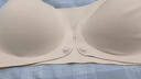 十月結晶哺乳文胸5D強聚攏產(chǎn)后喂奶孕產(chǎn)婦專(zhuān)用內衣文胸2件裝（膚+紫）L碼 曬單實(shí)拍圖