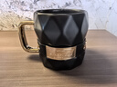 星巴克杯子黑金棱面鉚釘皮套馬克杯咖啡杯時(shí)尚辦公陶瓷水杯中秋節禮物 黑金棱面皮帶單杯原盒裝 曬單實(shí)拍圖