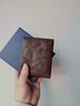 七匹狼（SEPTWOLVES）頭層純牛皮男士高端錢(qián)包真皮2026新短款簡(jiǎn)約休閑橫款票夾生日禮物 黑色-專(zhuān)柜禮盒高檔商務(wù)時(shí)尚情人節送父親爸爸老公男友 配禮盒+禮袋【11*9.5cm】 曬單實(shí)拍圖