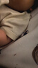 babylove嬰兒連體衣夏季莫代爾清涼薄款透氣寶寶哈衣爬服短袖家居衣服夏裝 奶霜白 66cm 曬單實(shí)拍圖