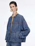 江南布衣（JNBY）【商場(chǎng)同款】26春新品夾克外套無(wú)領(lǐng)5Q1612740 995/牛仔洗藍 XS 曬單實(shí)拍圖