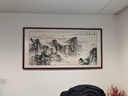 盛楨國畫(huà)山水畫(huà)靠山圖中式客廳風(fēng)景掛畫(huà)辦公室沙發(fā)背景墻裝飾畫(huà)風(fēng)水畫(huà) A款【泰山雄姿】 四尺165*85cm(實(shí)木框+有機玻璃) 曬單實(shí)拍圖