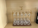 德銷(xiāo)特高檔白酒杯套裝輕奢家用金箔金山分酒器酒具套裝 透明款10壺10杯+麋鹿杯架 曬單實(shí)拍圖
