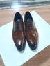 SUSTYLE奢侈高端品牌高檔皮鞋男英倫新郎結婚鞋布洛克商務(wù)正裝真皮德比鞋 棕色 39 (245mm) 曬單實(shí)拍圖
