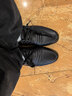 紅蜻蜓男鞋平底秋冬牛皮休閑鞋男圓頭商務(wù)正裝皮鞋男WTA306871黑色40 曬單實(shí)拍圖