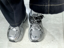 駱駝（CAMEL）【迪麗熱巴同款】銀月2代老爹鞋秋休閑鞋 L25A283148 灰/銀/黑 37 曬單實(shí)拍圖