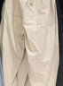 優(yōu)衣庫男裝麻混紡舒適九分褲/條紋褲子寬松版型26春夏新款482259 31 米色 L 曬單實(shí)拍圖