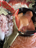 純爾冰鮮三文魚(yú)刺身拼盤(pán)（冰山蚌 章魚(yú) 北極貝 甜蝦 300g）多品種海鮮 曬單實(shí)拍圖