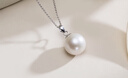 京潤珍珠吊墜女925銀楚遠淡水珍珠項鏈精選單顆吊墜百搭節日禮物 曬單實(shí)拍圖