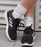 adidas CORERACER隨心暢跑網(wǎng)面休閑跑步鞋男子阿迪達斯官方輕運動(dòng) 黑/白 FX3581   42 曬單實(shí)拍圖