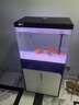 福路康超白玻璃免換水生態(tài)魚(yú)缸客廳小型水族箱落地金魚(yú)缸造景一體柜家用 黑色600魚(yú)缸+柜子(智能超白) 曬單實(shí)拍圖