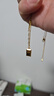 周大福 金條金磚吊墜項鏈套鏈(工費880)40cm約7.4g F226470禮物 曬單實(shí)拍圖