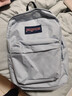 JANSPORT杰斯伯書(shū)包輕便雙肩包男女旅行包簡(jiǎn)約背包電腦包學(xué)生校園 4QUE7G7霧霾藍-隔層+側袋 曬單實(shí)拍圖