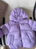波司登（BOSIDENG）25款羽絨服女童90絨5A抗菌絨庫洛米新年紅羽絨服新年紅本命年 甜酷蘇紫|6403【酷洛米聯(lián)名】 150 /72 約140-150cm 36kg 曬單實(shí)拍圖