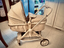 酷貝樂(lè )（coballe）嬰兒推車(chē)可坐可躺輕便折疊嬰兒車(chē)0-3歲減震高景觀(guān)雙向寶寶手推車(chē) 【5代】香檳金（輕便護脊+推桿秒換向） 曬單實(shí)拍圖