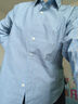 優(yōu)衣庫女裝全棉襯衫/長(cháng)袖襯衣休閑通勤外套26春夏新款482828 64 湖藍色(條紋) XS 曬單實(shí)拍圖