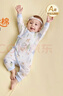 全棉時(shí)代超柔嬰兒衣服寶寶春秋7A抗菌風(fēng)柔棉連體衣新生兒睡衣森林59碼 曬單實(shí)拍圖