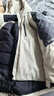 太平鳥(niǎo)男裝 連帽工裝戶(hù)外沖鋒衣冬季潮流拼色口袋防寒羽絨服 淺灰1 L 曬單實(shí)拍圖