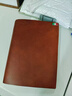 意大利頭層牛皮A4a567B5真皮活頁(yè)筆記本日記本硬皮本子手賬本定制 深棕色+橫線(xiàn)紙 A5 曬單實(shí)拍圖