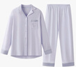 松山棉店棉莫國風(fēng)睡衣家居服套裝男女情侶莫代爾長(cháng)袖開(kāi)衫10抑菌抗靜電馬年 女士-松枝刺繡-暮山紫 M 推薦 女士95-110斤、男士125-140斤 曬單實(shí)拍圖