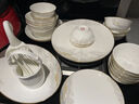 精締陶瓷JINGDI景德鎮家用新款碗碟套裝中式高顏值陶瓷骨瓷餐具套裝碗盤(pán)喬遷新居 【店長(cháng)推薦】大好江山富貴煲配置 49件套 曬單實(shí)拍圖