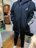 阿迪達斯（adidas）外套男 26春季新款運動(dòng)休閑服立領(lǐng)開(kāi)衫外套透氣防風(fēng)針織上衣夾克 黑色/經(jīng)典三條紋/新款主推 3XL 190 曬單實(shí)拍圖