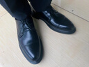 卡帝樂(lè )鱷魚(yú)（CARTELO）軟牛皮男士皮鞋商務(wù)正裝鞋男內增高男鞋加絨皮鞋男9585 黑色 45 曬單實(shí)拍圖
