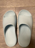 樸西靜步新款女士室內居家涼拖eva軟底浴室洗澡 凈水藍  37-38 曬單實(shí)拍圖