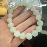 玉說(shuō)和田玉手鏈男女款玉石手串冰晴水圓珠子玉器手飾生日禮物 約10mm 曬單實(shí)拍圖
