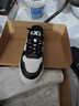 特步（XTEP）板鞋男秋冬款拼接撞色厚底增高潮流低幫小白鞋舒適百搭運動(dòng)鞋 帆白/黑 42 曬單實(shí)拍圖