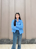 波司登（BOSIDENG）26春季輕薄羽絨服防風(fēng)鎖溫女士輕暖鵝絨短款外套B260135054 【店長(cháng)推薦】風(fēng)信藍5C26 S 160/84A 體重約100-110斤 曬單實(shí)拍圖