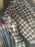 春秋季純棉格子長(cháng)袖襯衫男士100%全棉牛津紡休閑襯衣大碼上衣男裝 7878 41 建議135-150斤 曬單實(shí)拍圖