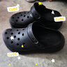 卡駱馳（CROCS）檀健次同款經(jīng)典泡芙洞洞鞋|207521 黑色-001 36/37(220mm) 曬單實(shí)拍圖
