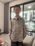 兒童裝男童襯衫春秋裝2026新款春季中大童男孩帥氣長(cháng)袖襯衣潮 黃色 150 曬單實(shí)拍圖