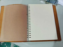 意大利頭層牛皮A4a567B5真皮活頁(yè)筆記本日記本硬皮本子手賬本定制 深棕色+橫線(xiàn)紙 A5 曬單實(shí)拍圖