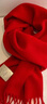 啄木鳥(niǎo)（TUCANO）100%全羊毛圍巾女秋冬新款紅色全羊毛純色保暖圍脖高品質(zhì)情侶圍巾 紅色 曬單實(shí)拍圖